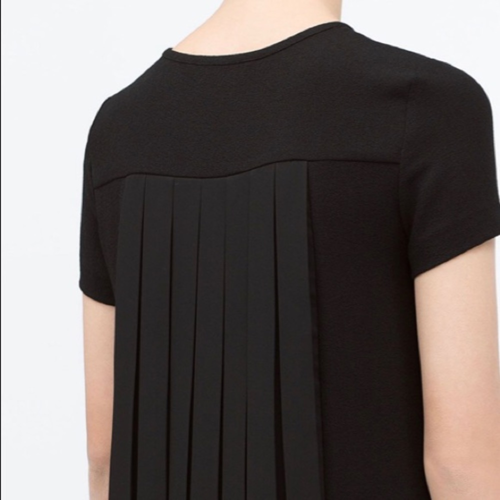 Zara Pleated Back mini dress